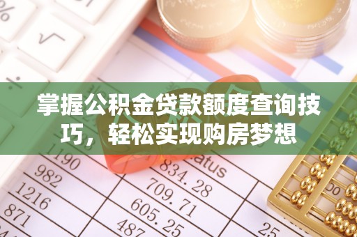 津市掌握公积金贷款额度查询技巧，轻松实现购房梦想